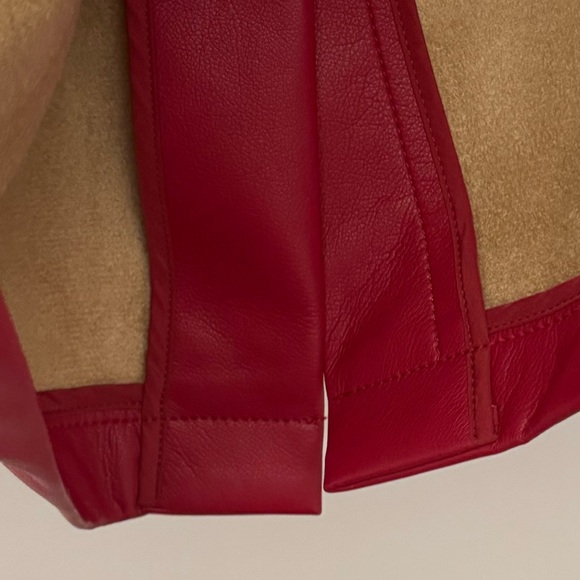 Persona by Marina Rinaldi Dark Red Technical Fabric Skirt Elastic Waist Size 18 - Picture 10 of 11